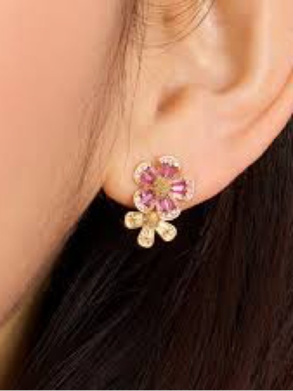 KATE SPADE NEW YORK ♠️ FLURETTE MULTI DOUBLE STUD EARRINGS 🌼 - Picture 8 of 9